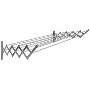 Séchoir à linge étendoir mural extensible rétractable ajustable 70 cm 9 barres