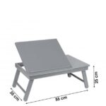 Plateau Gris Pliable Repliable Inclinable Pour Petit-déjeuner