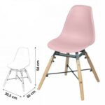 Chaise enfant rose pour chambre et bureau