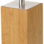 Brosse de toilette wc en bambou et inox