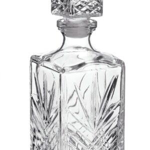 Coffret cadeaux Carafe en Verre Sculpté Whisky Cognac Bouteille de Whisky Selecta Furniture Vide