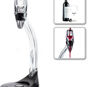 Aérateur de Vin à Decanter Verseur à Vin Deluxe avec Support Carafe