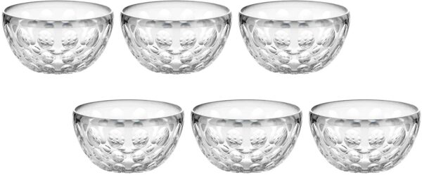 HAPYGOOD Coupelles Bols Transparents Guzzini Venice en Plastique Rigide effets Verre