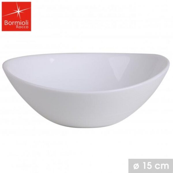 Coupelle Ovale en Verre Trempé Opale Blanc ( lot de 4 ) Coupe à Glace Sunday Entrées Desserts ROBUSTE hapygood à petit prix