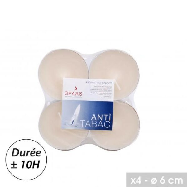 Bougie Anti Tabac Parfumée ( lot de 12 pièces ) Brûle plus de 10 Heures Chacune