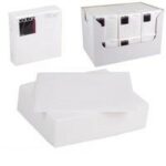 Serviettes de Table Jetable Blanc 38 x 38 cm hapygood