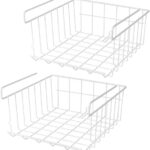 Paniers de Rangement Suspendus en fil Métallique étagère de rangement cuisine hapygod pas cher