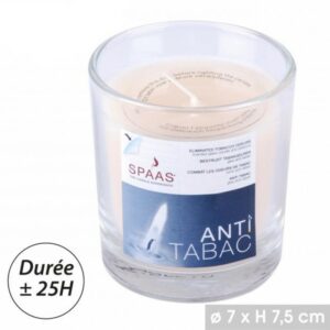 Bougie Anti-tabac Parfumée en Verre