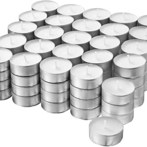 Lot de 50 Bougies Chauffe Plat Blanc Longue durée 4 Heures à petit prix hapygood