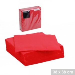 serviette de table jetable rouge linge de table en papier micro gaufré feuille double Hapygood pas cher